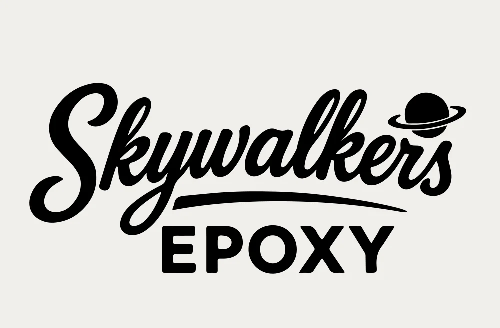 Clean black Skywalker’s Epoxy wordmark on a light field